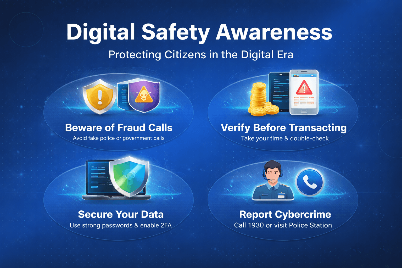 Digital Safety Awareness Infographic